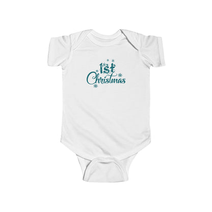 1st Christmas - Infant Fine Jersey Bodysuit