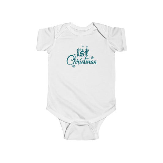 1st Christmas - Infant Fine Jersey Bodysuit