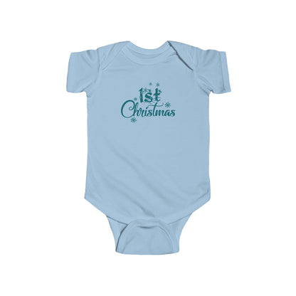 1st Christmas - Infant Fine Jersey Bodysuit