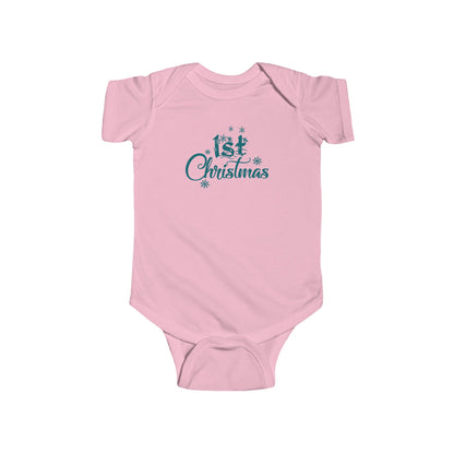 1st Christmas - Infant Fine Jersey Bodysuit